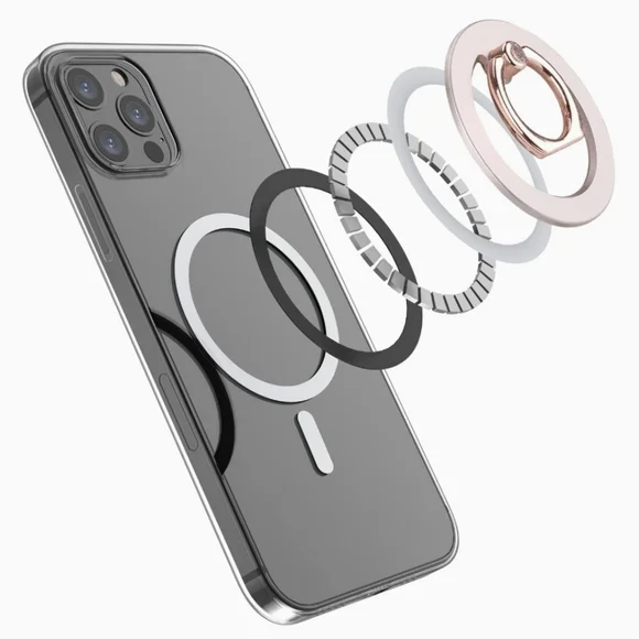 MagSafe Phone grip Holder Kickstand Phone Grip Finger Ring Grip Rose Gold - Picture 5 of 7